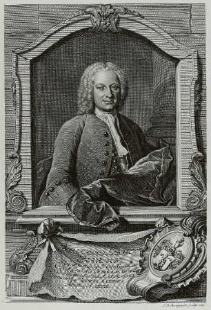 Bildnis Burckhard Leberecht Behrisch : Bernigeroth, Johann Martin: Bildnis Burckhard Leberecht Behrisch. 1751. Kupferstich; 30,8 x 21,2 cm. Dresden: Kupferstich-Kabinett A 137746, Singer 6092