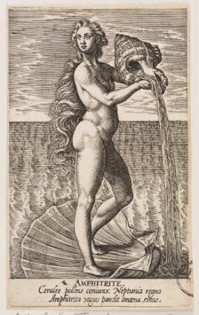 Amphitrite, aus der Reihe von de deis gentium imagines aliquot iconicae aeneis tabulis (...)