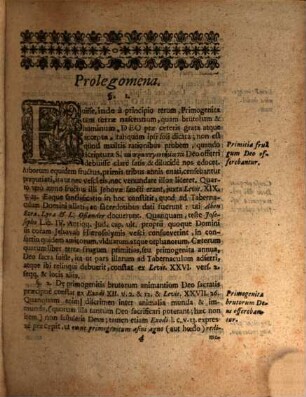 Ius et privilegium primogeniturae ... ex dictis Genes. 49, 3 et Deut. 21, 17 deductum