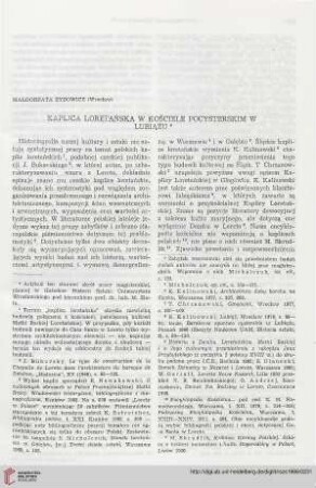 14: Kaplica Loretańska w kościele pocysterskim w Lubiążu