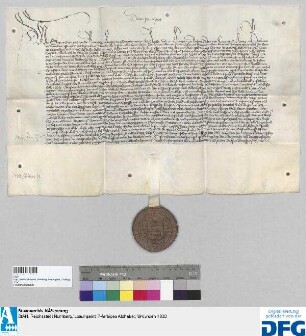 Das Landgericht des Burggraftums Nürnberg stellt ein Vidimus aus von dem Privilegium des Kaisers Sigismund für die Stadt Nürnberg vom 27. Juni 1436.