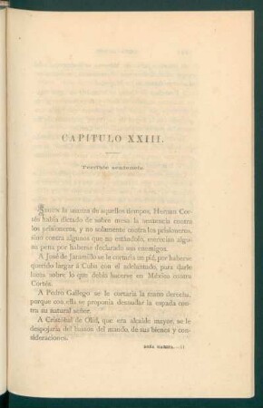 Capítulo XXIII. - Terrible sentencia.