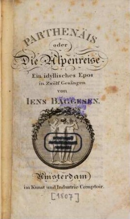 Parthenais oder die Alpenreise