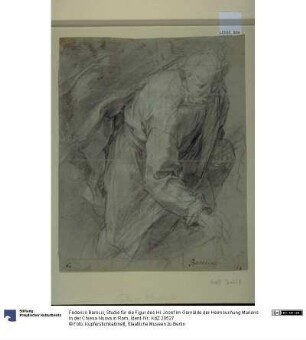 Studie für die Figur des Hl. Josef im Gemälde der Heimsuchung Mariens in der Chiesa Nuova in Rom