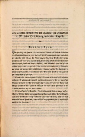 Archiv für Frankfurts Geschichte und Kunst : AFGK. 3. 1844