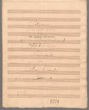 Die sizilianische Vesper, Auswahl, arrangiert, Klavier - BSB Mus.Schott.Ha 8552-2