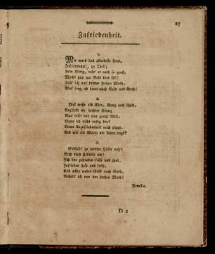 Zufriedenheit