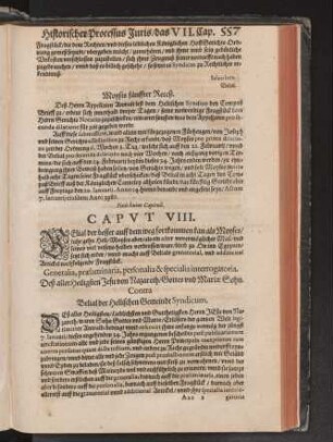 Capvt VIII.
