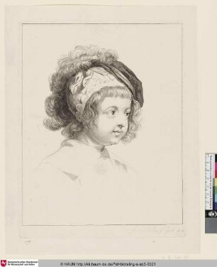 [Porträt der Tochter von Peter Paul Rubens; Bust of children, son of Rubens]