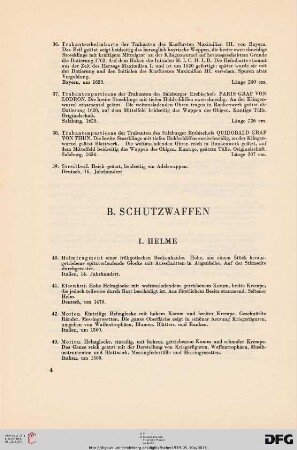 B. Schutzwaffen (Nr. 40-69)