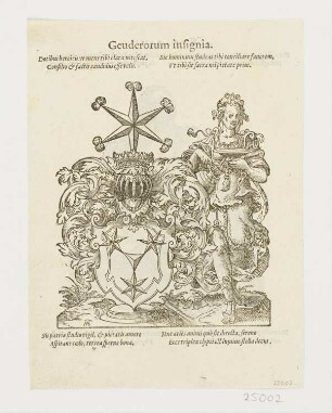 Geuderorum insignia, aus: "Insignia sacrae Caesareae Maiestatis", Frankfurt 1579, S. 94 verso