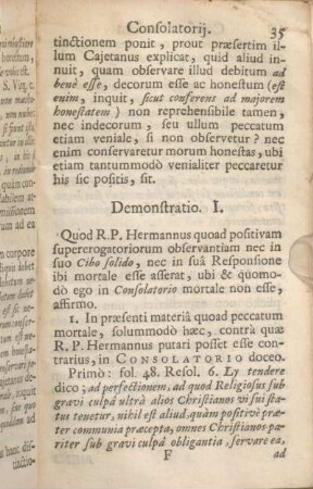 Demonstratio I - [Demonstratio II.]