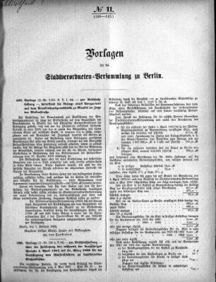 No. 11 (105-116), 14. Februar 1885