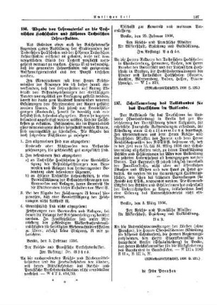 Abgabe von Lehrmaterial an die Technischen Hochschulen und Höheren Technischen Lehranstalten : [Wissenschaft] ; [Für das Reich] ; [Amtliche Erlasse] ; [Amtlicher Teil]