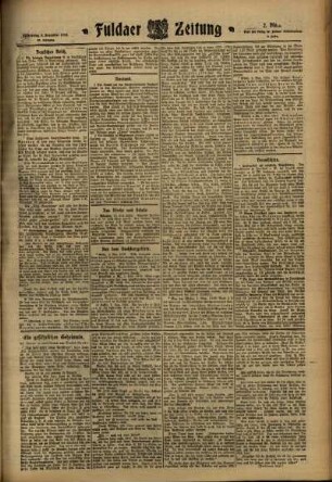 Zweite Ausgabe vom Donnerstag, den 03. November 1910.