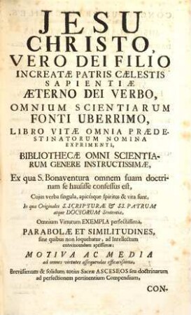 Instructissima Bibliotheca Manualis Concionatoria : In Qua De Virtutibus, Vitiis, Sacramentis, Novissimis, aliisque similibus materiis in Ecclesiastica Cathedra tractari solitis, Copiosa Et Selecta Pro Concionibus, Exhortationibus, aliisque spiritualibus Instructionibus materia, Nempe Definitiones, Divisiones, Sententiae SS. Scripturae ... proponuntur ..., 1. Continens Literas A - H