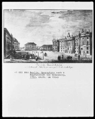 Berlin, Opernplatz, rechts: Bibliothek