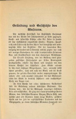 Fuehrer durch die Sammlungen des städt. Museum Carolino-Augusteum in Salzburg
