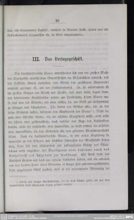 III. Das Verlagsgeschäft