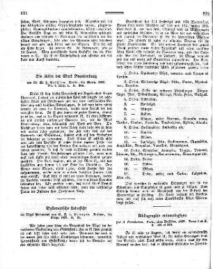 Die Käfer der Mark Brandenburg / von Dr. W[ilhelm] F[riedrich] Erichson. - Berlin : Morin. - Bd. I, Abth. 1, 1837