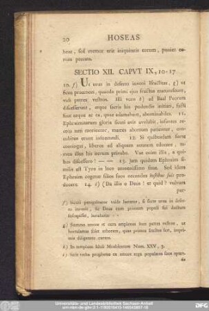 Sectio XII. Caput IX, 10 - 17