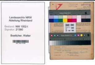 Entnazifizierung Walter Boettcher, geb. 01.09.1903 (Ingenieur)
