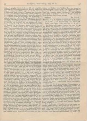 498-502 [Rezension] Dorner, J. A., System der christlichen Glaubenslehre. 1. Bd. Grundlegung der Apologetik