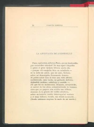 La apostasía de Andresillo
