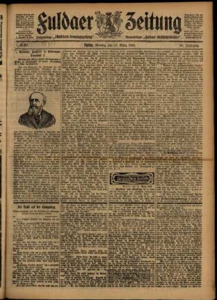 Ausgabe vom Montag, den 23. März 1903.
