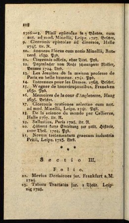 108-119, Sectio III.