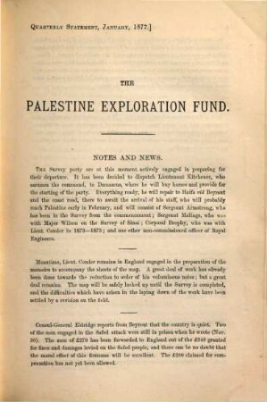 Quarterly statement. 1877 = Year 9