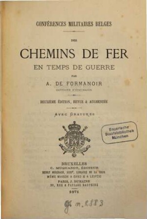 Des chemins de fer en temps de guerre