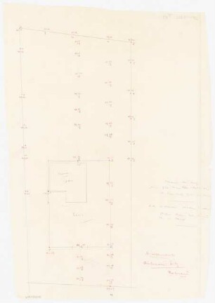 Garten Robert Sitz, Berlin-Frohnau: Lageplan Aufmass