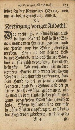 XI. Fortsetzung voriger Andacht.