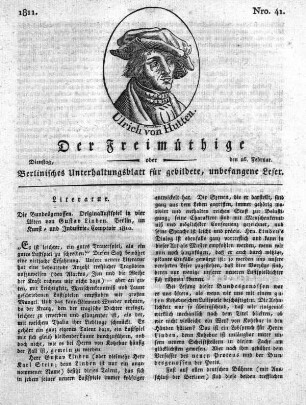 Nro. 41, Dienstag, den 26. Februar 1811