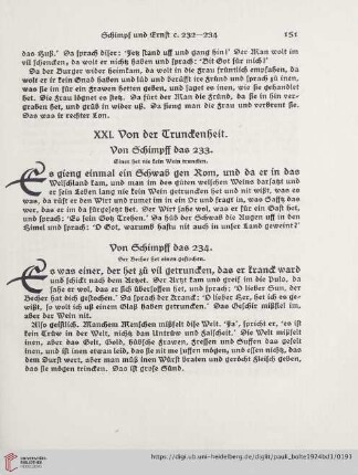 XXI. Von der Trunckenheit