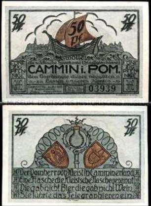 Cammin 50 Pfennig, Notgeldserie