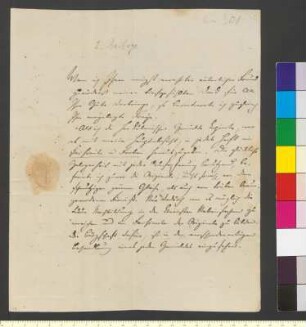 Brief von Ternite, Wilhelm an Zelter, Karl Friedrich
