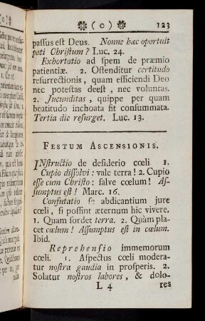 123-135, Festum Ascensionis...