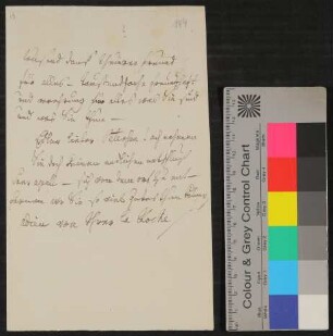 Brief von Sophie von La Roche an Johann Friedrich Christian Petersen ohne Datum