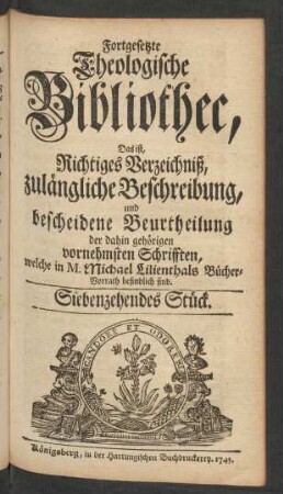Siebenzehendes Stück
