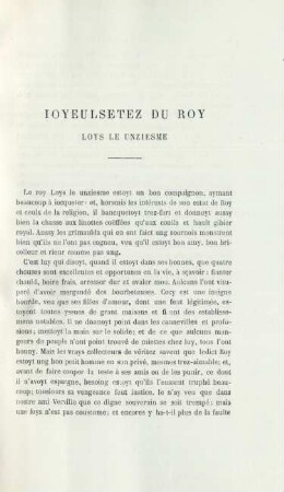 Ioyeulsetez du roy loys le unziesme