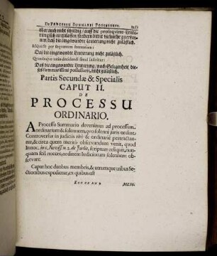 Caput II. De Processu Ordinario.