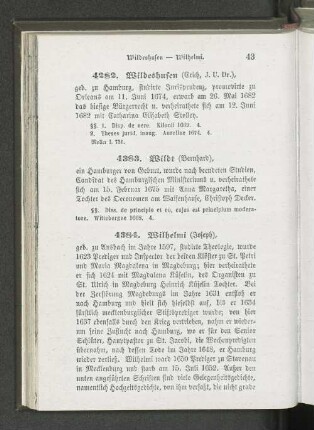 4383. Wildt (Bernhard).