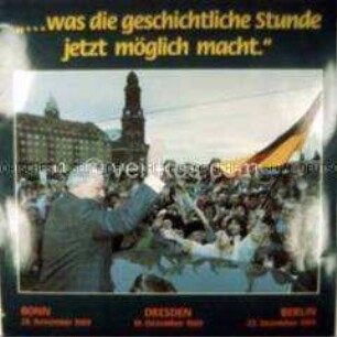 Reden von Helmut Kohl zur Überwindung der deutschen Teilung, mit Textbeilage