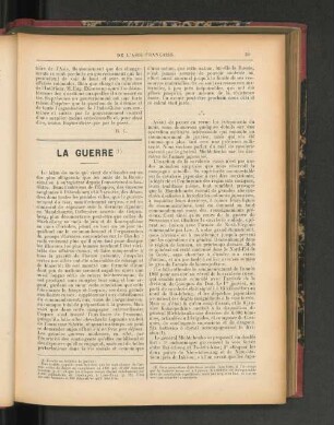 La Guerre.