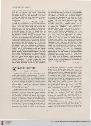 8: Kultur-Politik
