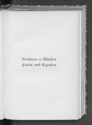 Konturen Märchen Fabeln und Legenden