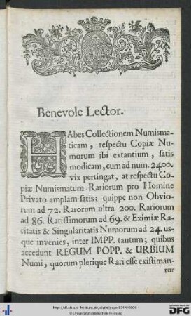 Benevole Lector.