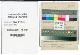 Entnazifizierung Friedrich Beckendorf , geb. 08.05.1904 (Zollsekretaer)